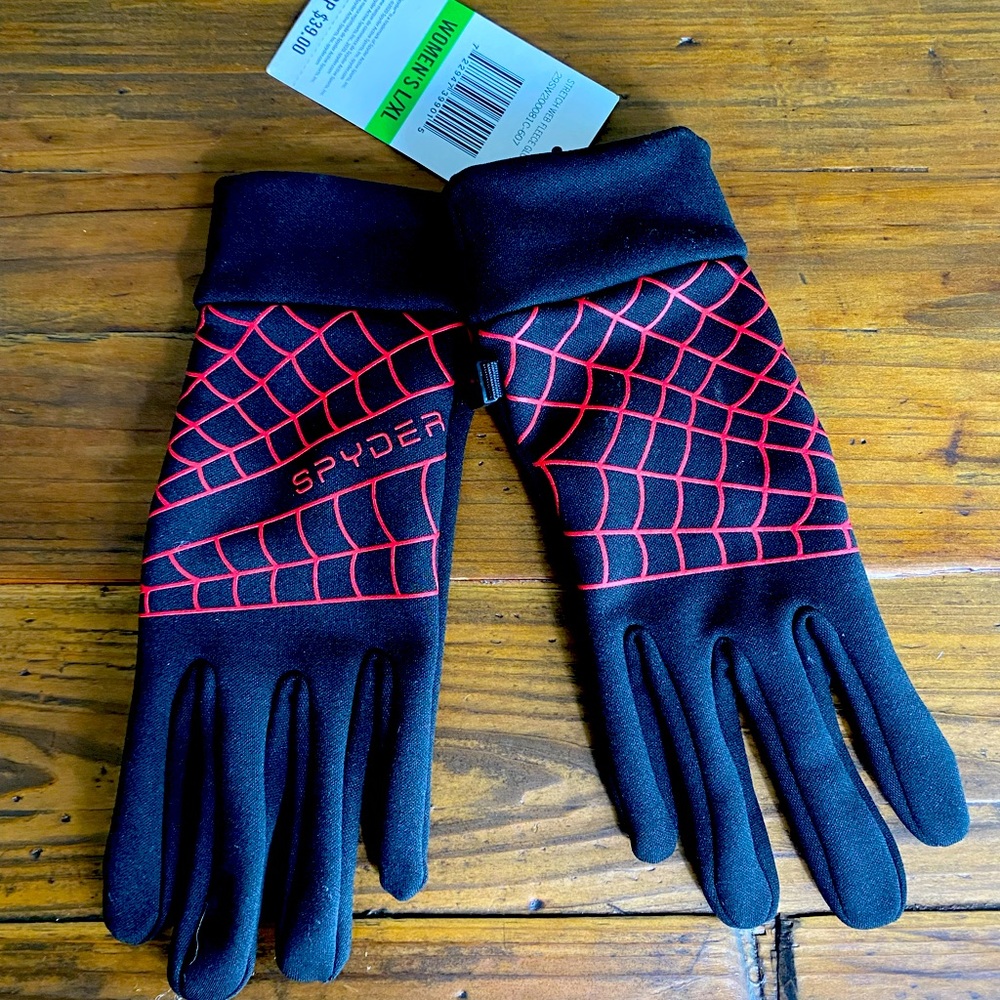 Spyder Black Stretch Fleece Glove